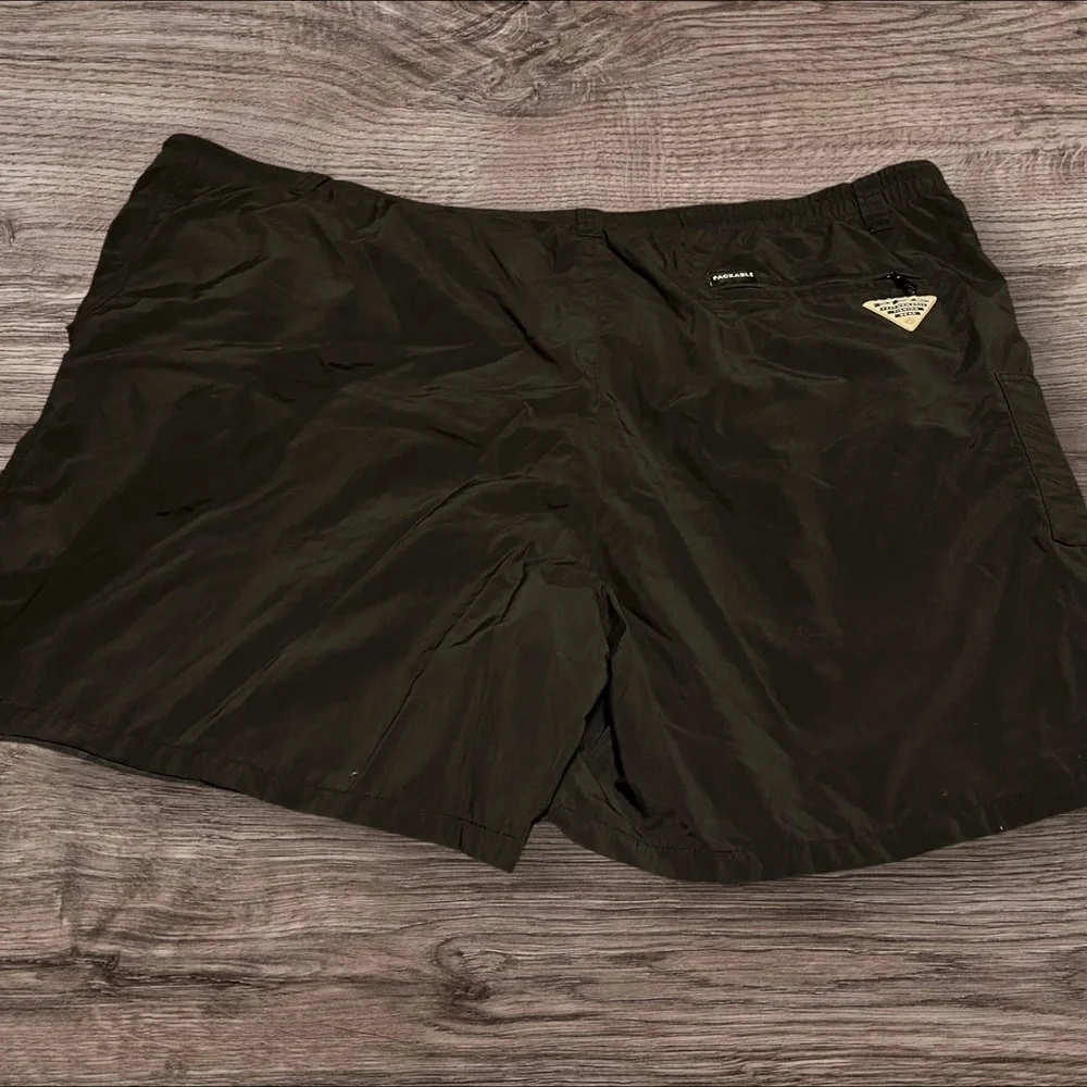 Columbia Swim Trunks Men's XXL PFG Black Nylon Packable (753)